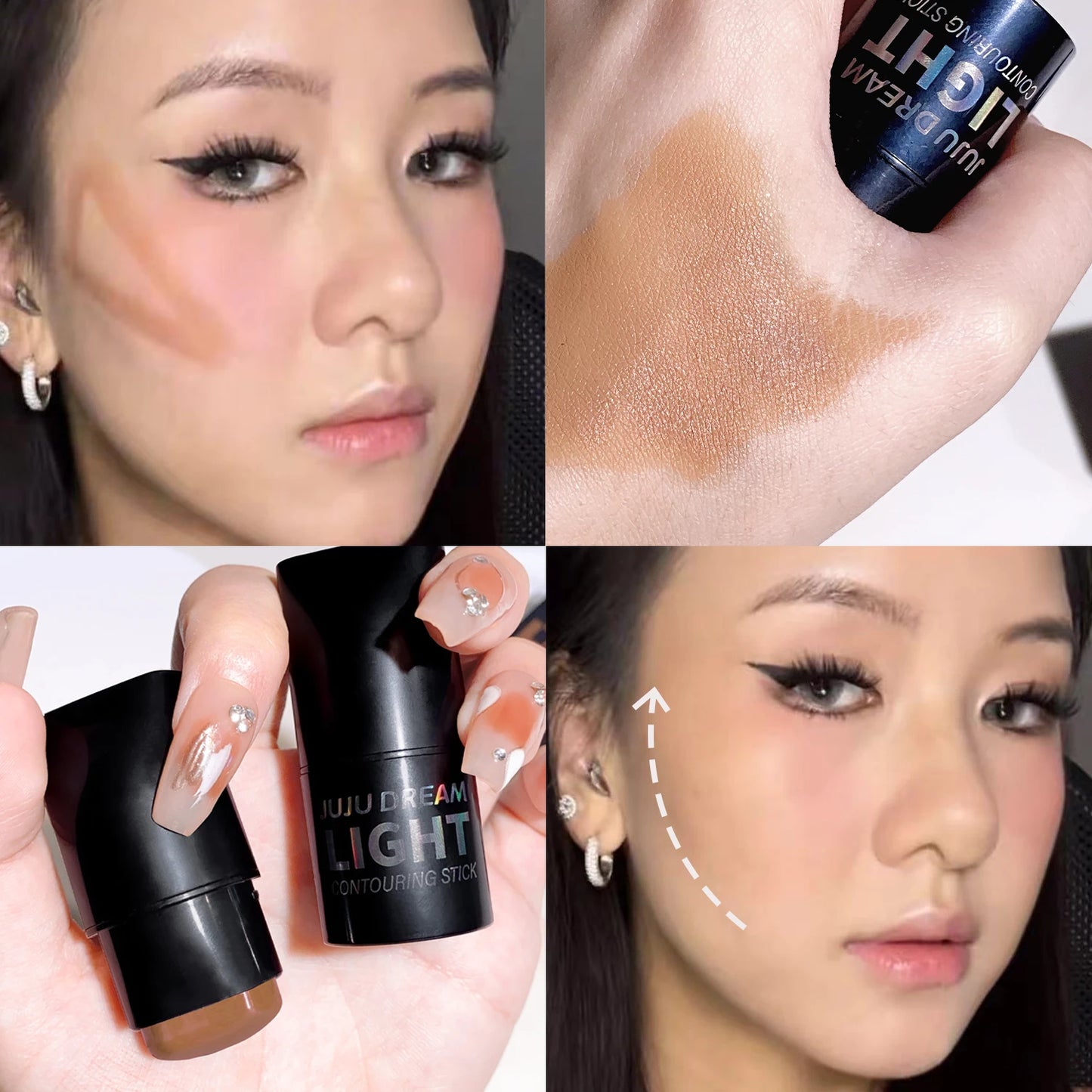 High-light trimming stick contour shadow cream natural nude makeup three-dimensional brightening lying silkworm contour stick