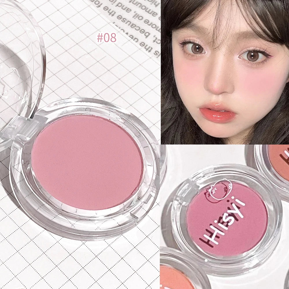 Monochrome Blush Palette Rose Orange Soft Mist Girl Blusher Powder Natural Face Makeup Matte Peach Rouge Contour Shadow Palette - kellylooksshop