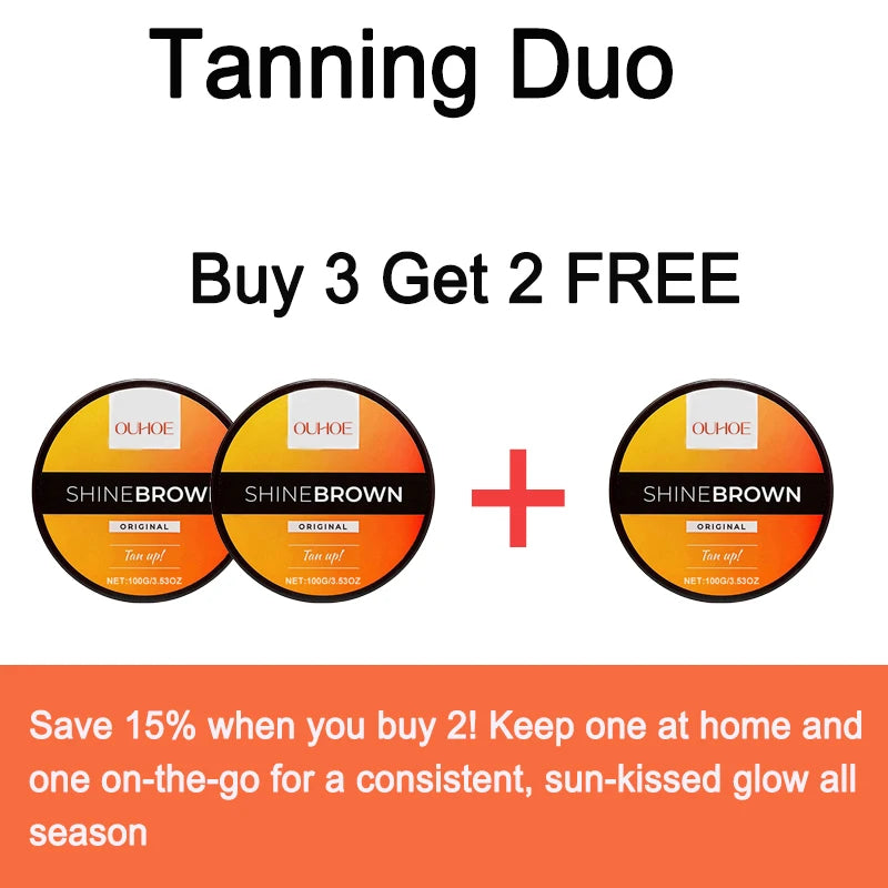 Tanning Cream Face Body Long Lasting Bronzer Skin Tanner Suntan Protect Radiation Nourishing Natural Self-Tanbody lotion Summer