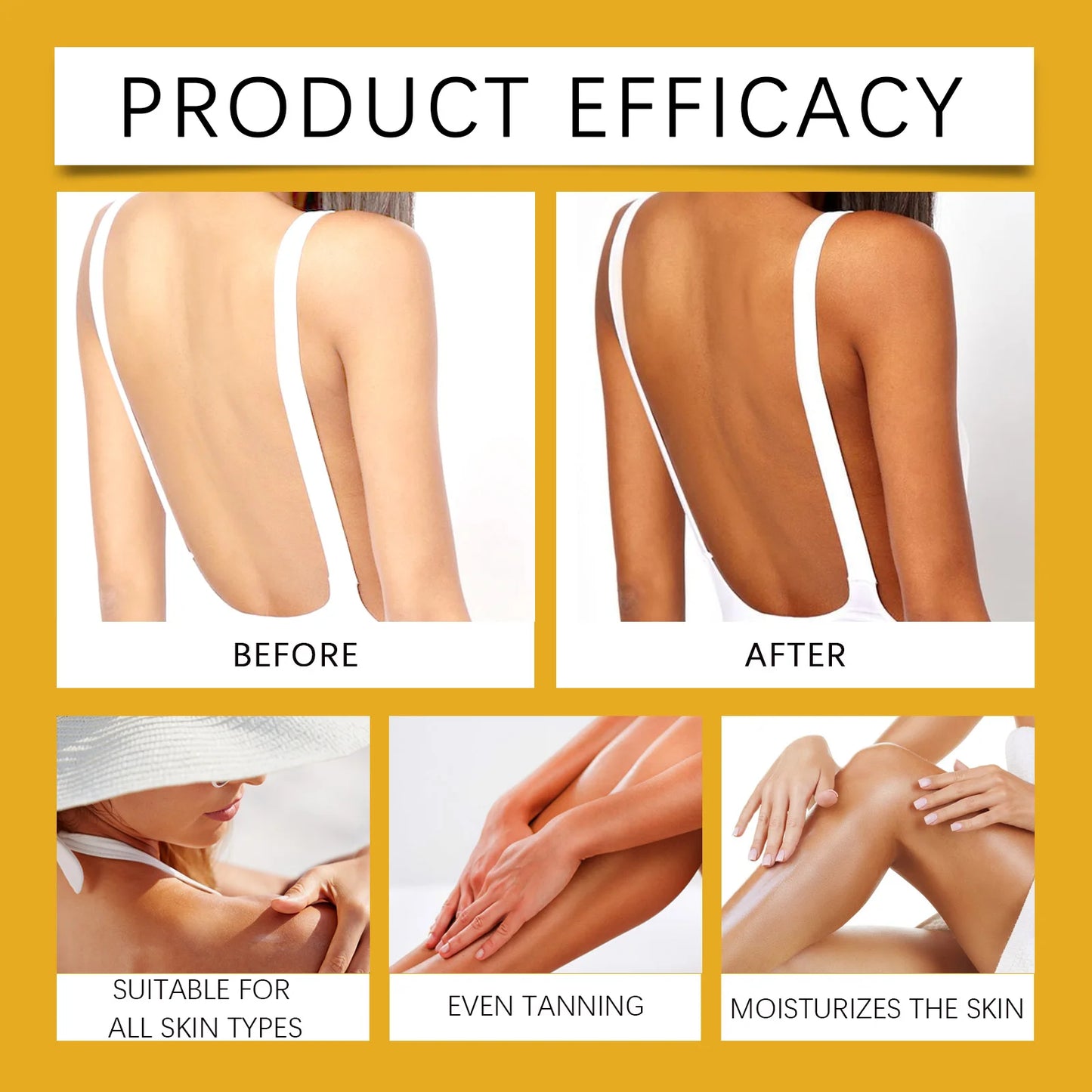 Tanning Cream Face Body Long Lasting Bronzer Skin Tanner Suntan Protect Radiation Nourishing Natural Self-Tanbody lotion Summer