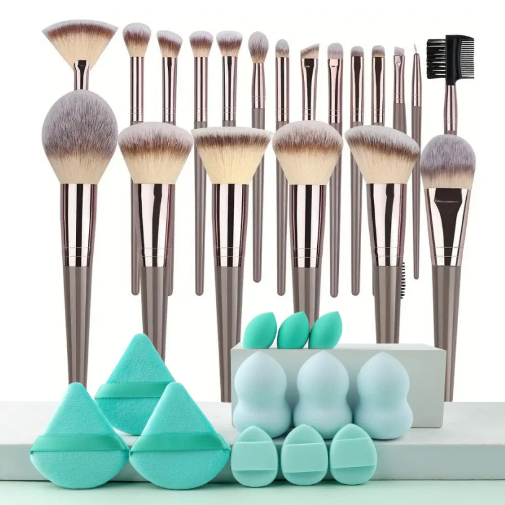 3-20PCS Makeup Brushes Set Eyeshadow Fluffy Foundation Concealer Blush Highlighter Storage Box Female Cosmetics Beauty Tools - kellylooksshop