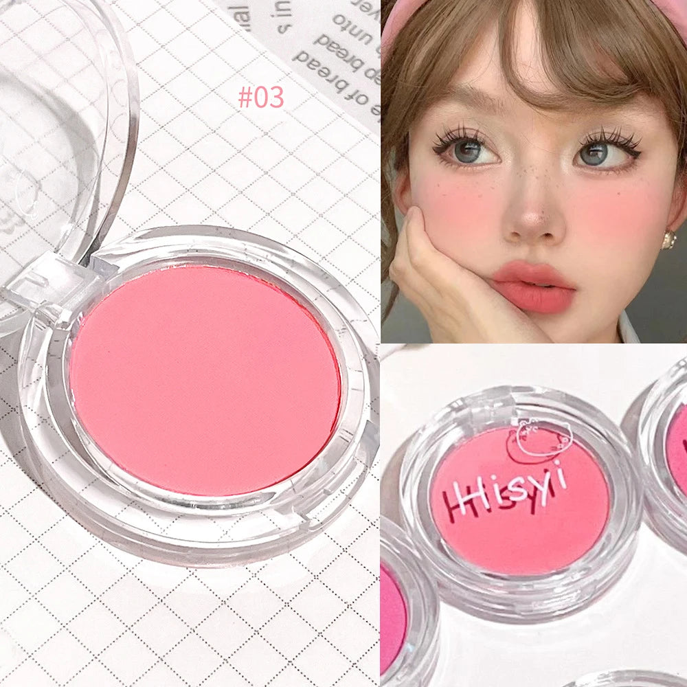 Monochrome Blush Palette Rose Orange Soft Mist Girl Blusher Powder Natural Face Makeup Matte Peach Rouge Contour Shadow Palette - kellylooksshop