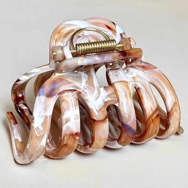 New Design French Style Pumpkin Hair Claw For Women Sweet Hair Ornament Headband Lady Hair Claw Clip Fashion Hair Accessories - Kellylooks Shop