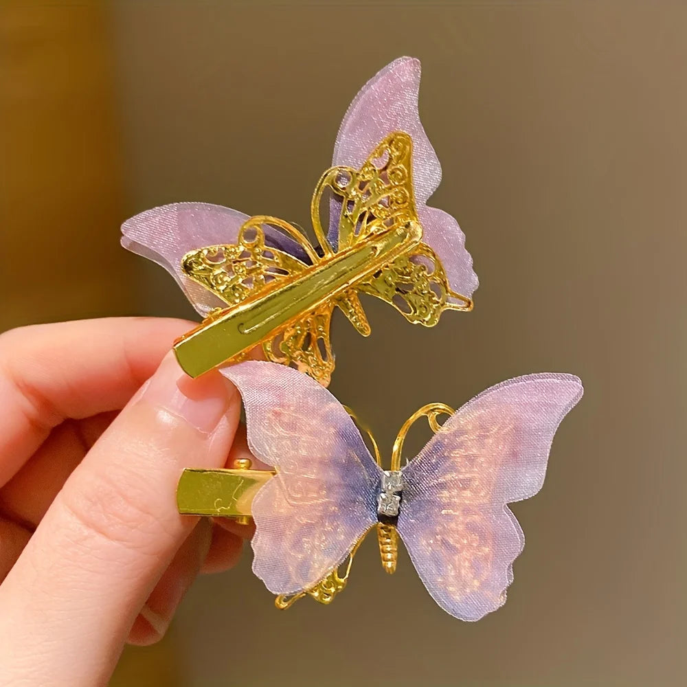 6/12/24/36 pieces of sweet girl butterfly hairpins that do not hurt hair, super nice and cute hairpins - kellylooksshop