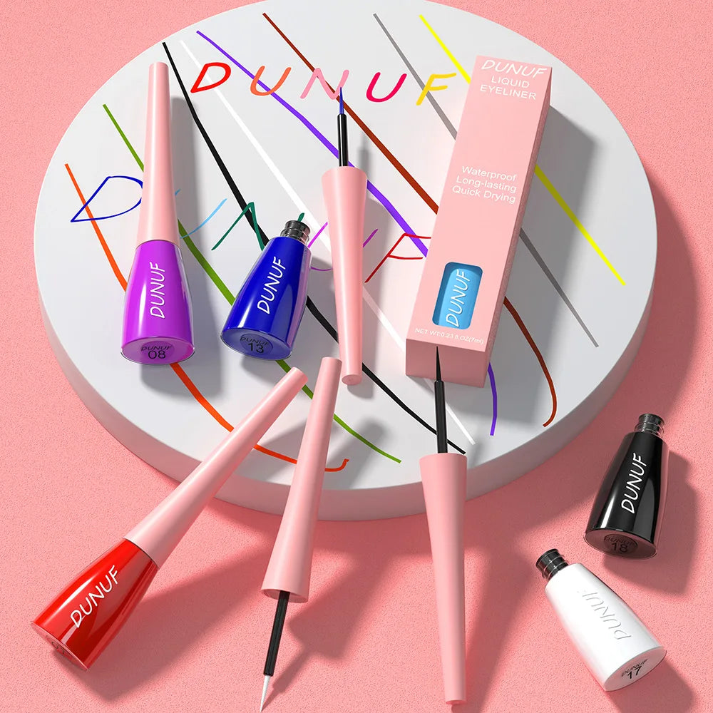 DUNUF 1 Pcs Waterproof Long-Wearing Liquid Eyeliner - Smudge-Resistant, Transfer-Proof, Perfect For Creating Dramatic Looks - kellylooksshop