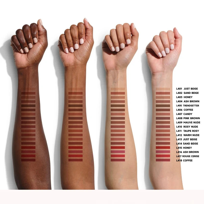 6pcs Face Secret Lip Liner Pencil Set,Ultra-Fine,Smooth Long Lasting Waterproof Matte Velvet,Brown Mixed Color - kellylooksshop