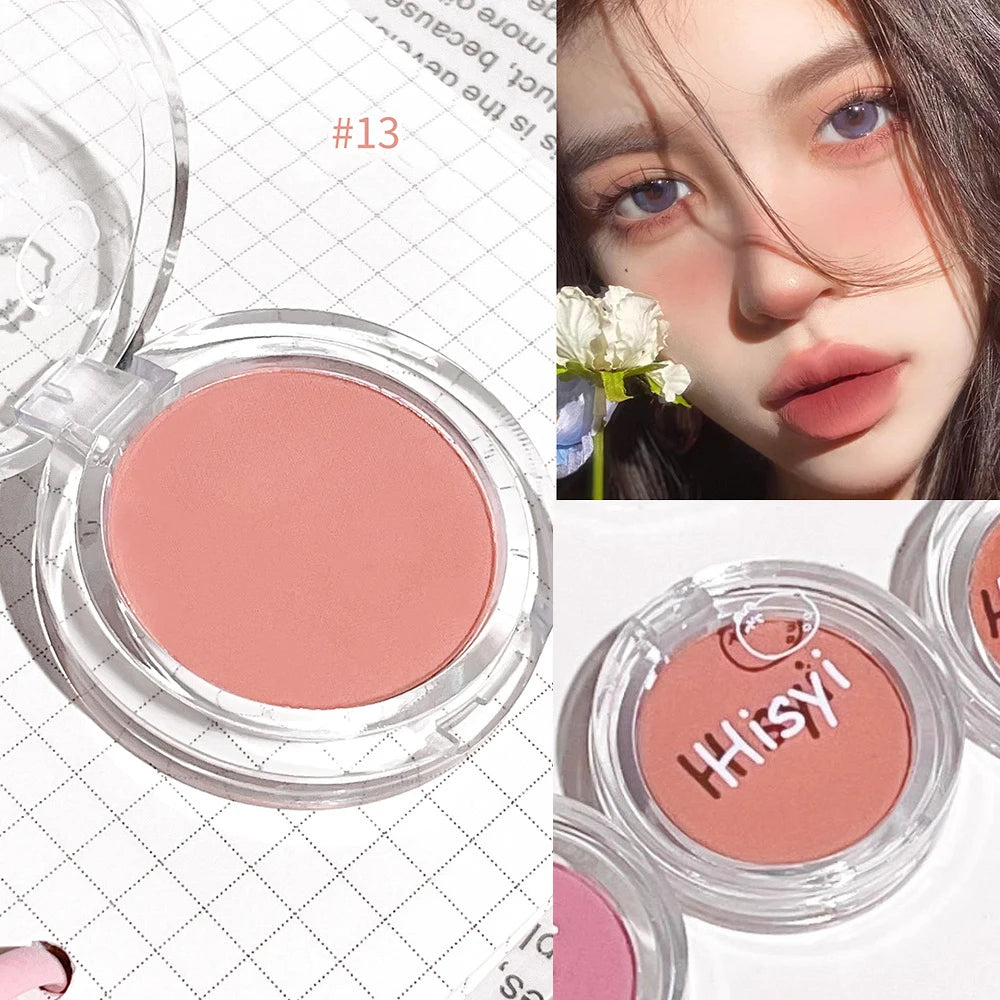 Monochrome Blush Palette Rose Orange Soft Mist Girl Blusher Powder Natural Face Makeup Matte Peach Rouge Contour Shadow Palette - kellylooksshop