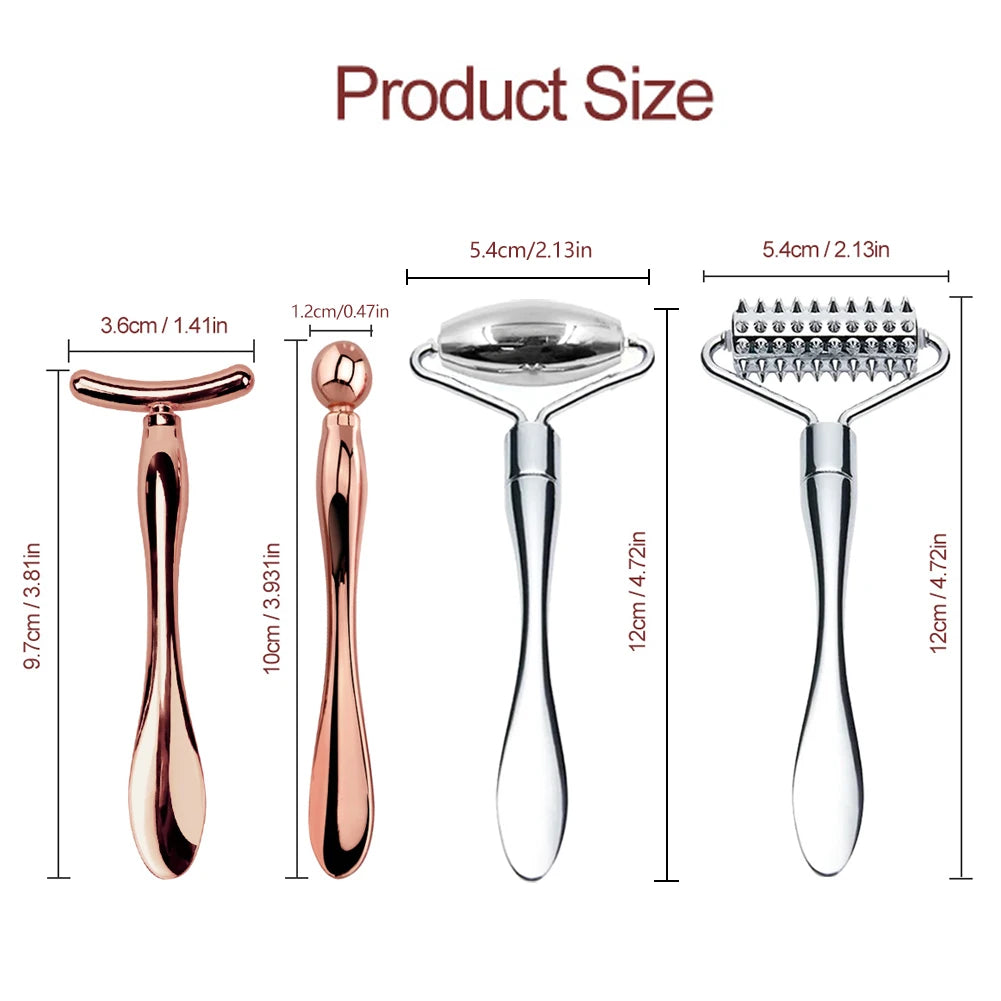 2in1 Mini Eye Massage Stick Face Lifting Massage Anti Cream Eye Pouch Dark Circles Spoon Applicator Facial Mixing Scoop Tool - Kellylooks Shop