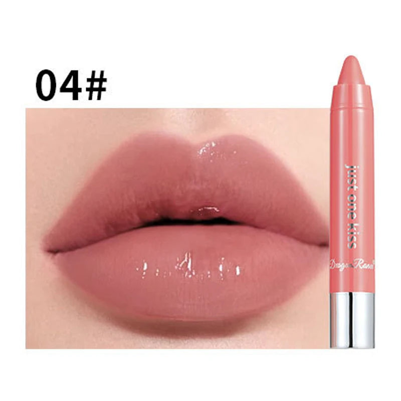 12-Color Jelly Mirror Water Light Solid Lip Gloss Nude Lipstick Pen Waterproof Sexy Red Lip Tint LongLasting Moisturizing Makeup - kellylooksshop