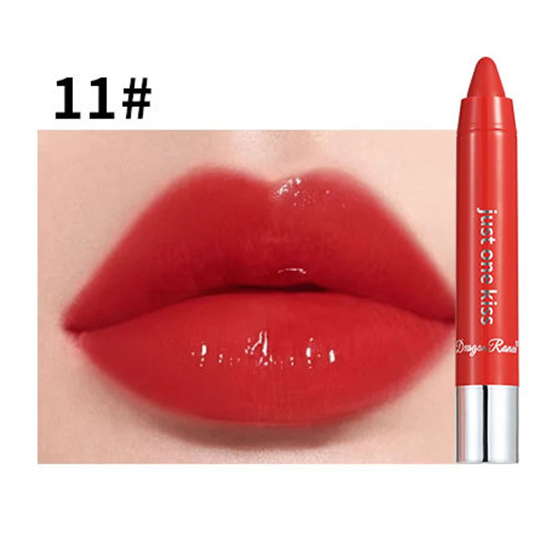 12-Color Jelly Mirror Water Light Solid Lip Gloss Nude Lipstick Pen Waterproof Sexy Red Lip Tint LongLasting Moisturizing Makeup - kellylooksshop