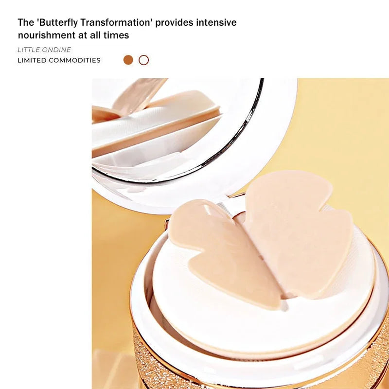 Air Cushion BB Cream Butterfly Powder Puff Moisturizing Foundation Concealer Whitening Oil-control Waterproof Makeup Cosmetics - Kellylooks Shop
