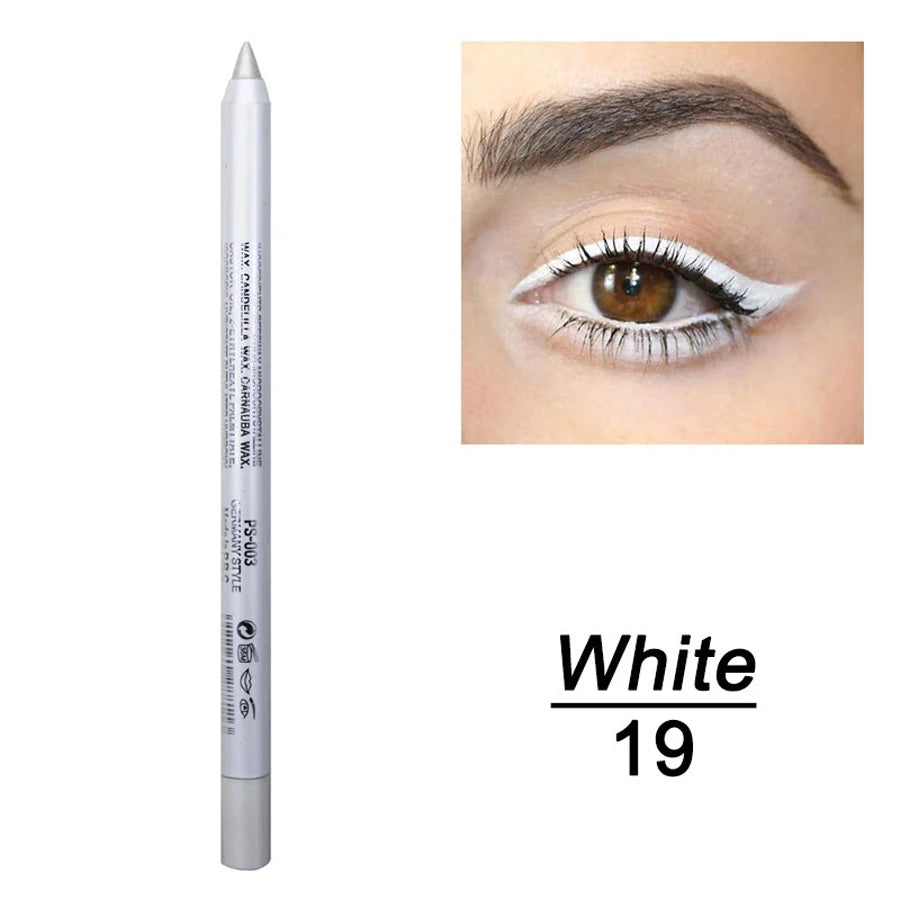 14-Color Colourful Eyeliner Pen, High Pigmented Pearly Shimmer Metallic Smokey Punk Gothic Style Eyeliner, Long Lasting Waterpro - kellylooksshop
