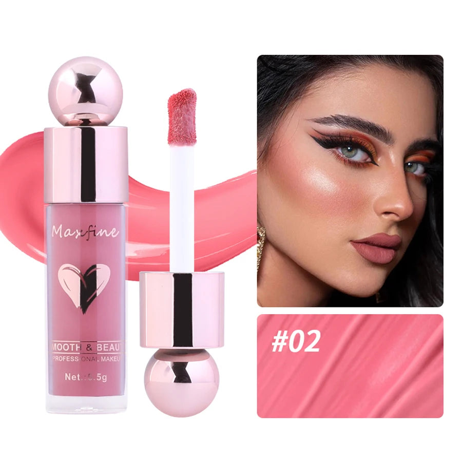Multi-Use Waterproof Liquid Blush Lasting Moisturizer Matte Natural Face Blusher - kellylooksshop