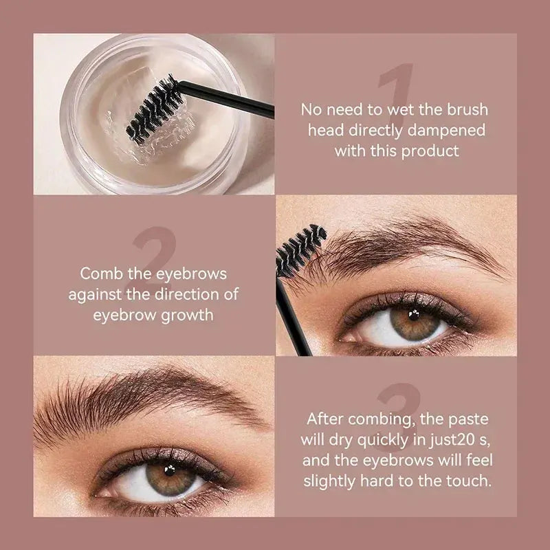 1pcs Waterproof 3D Eyebrow Styling Cream Quick-drying Makeup Eyebrow Sculpt Soap Natural Wild Brow Pomade Setting Gel Wax - Kellylooks Shop