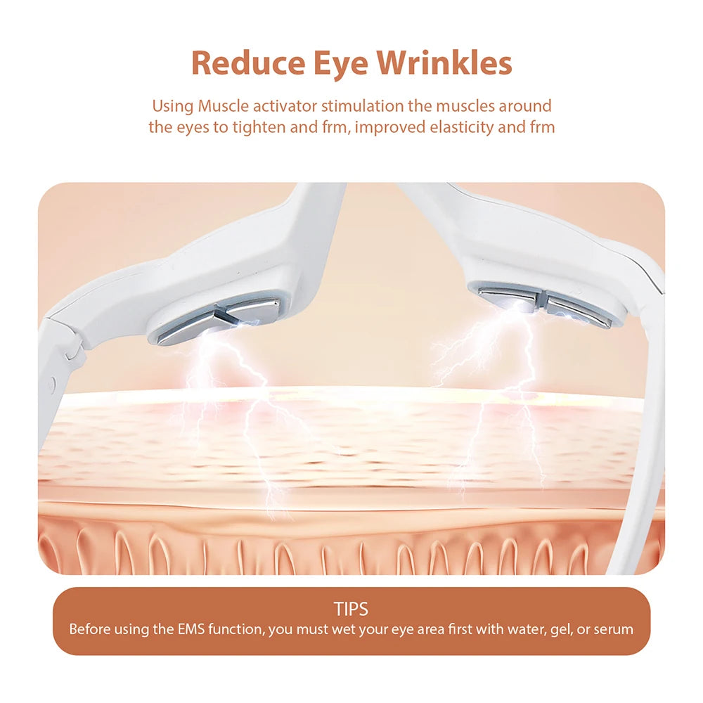 Foreverlily Eye Massager Relieves Eye Fatigue Eyes Massage Glasses Eye Fatigue Relief Massager Under-Eye Glasses Massager - Kellylooks Shop