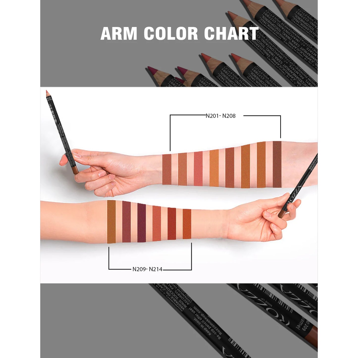 14 Color Nude Matte Lipstick Pencil Long-lasting Waterproof Lip Pencil High Pigmented Lip Liner Lip Makeup Tool - Kellylooks Shop