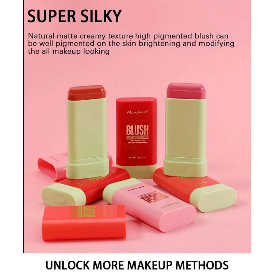 Multi Functional Blush Stick Waterproof Long Lasting Easy Color Delicate Moisture - kellylooksshop