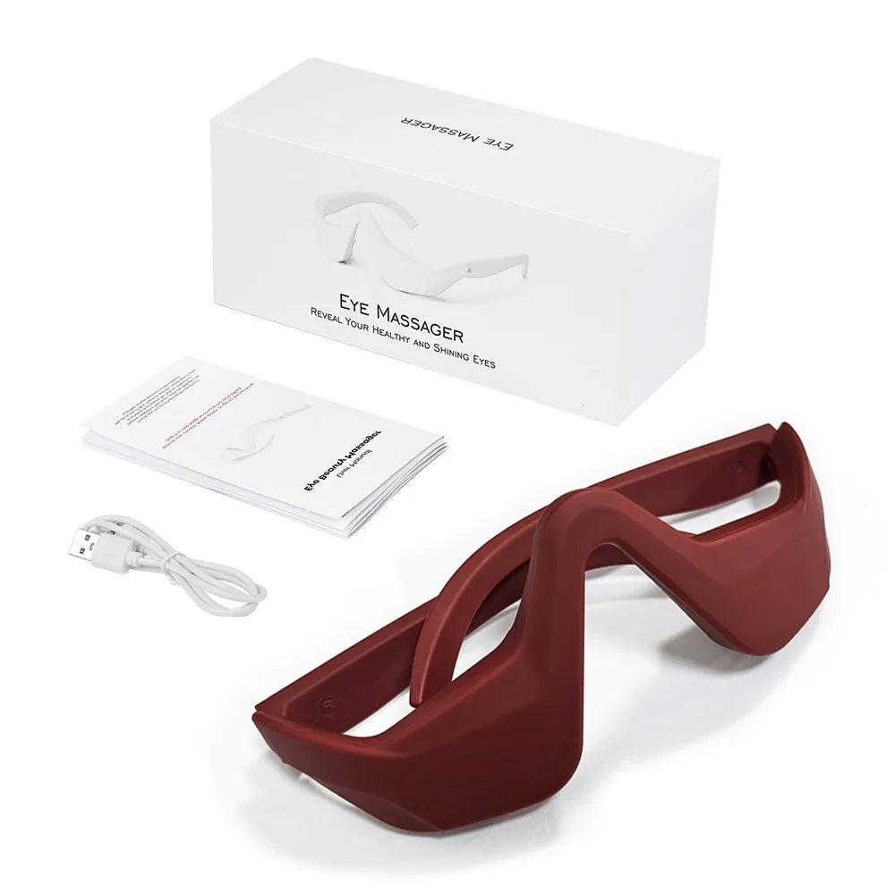 Foreverlily Eye Massager Relieves Eye Fatigue Eyes Massage Glasses Eye Fatigue Relief Massager Under-Eye Glasses Massager - Kellylooks Shop