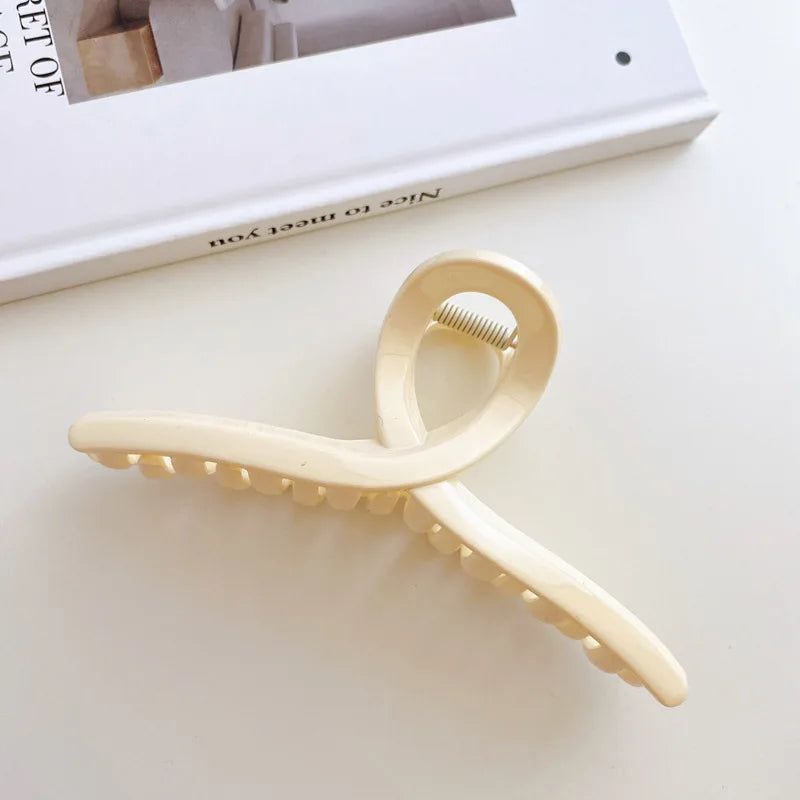 Fashion Elegant Gold Color S-shaped Metal Hairpins Hair Claw For Women Girls Korean Hair Clips Ponytail Clip Hair Accessories - Kellylooks Shop