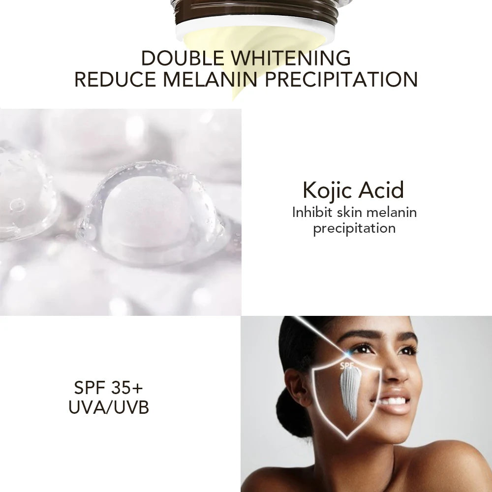 AILKE Remove Dark Spots Freckle Whitening Face Care Cream Set, With Kojic Acid Spf Uva & Uvb, Sunscreen Facial Skin Moisturizer - Kellylooks Shop