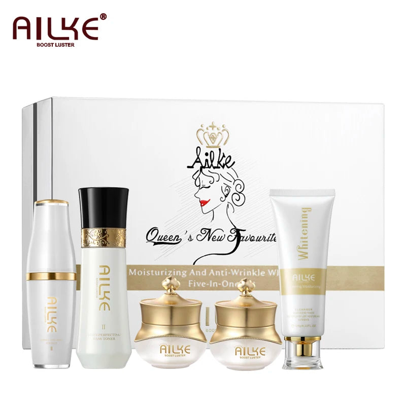 AILKE Anti-Aging Wrinkle Whitening Skin Care Face Cream With Collagen Rose Moisturizing Brightening Women Facial Korean Cosmetic - Kellylooks Shop