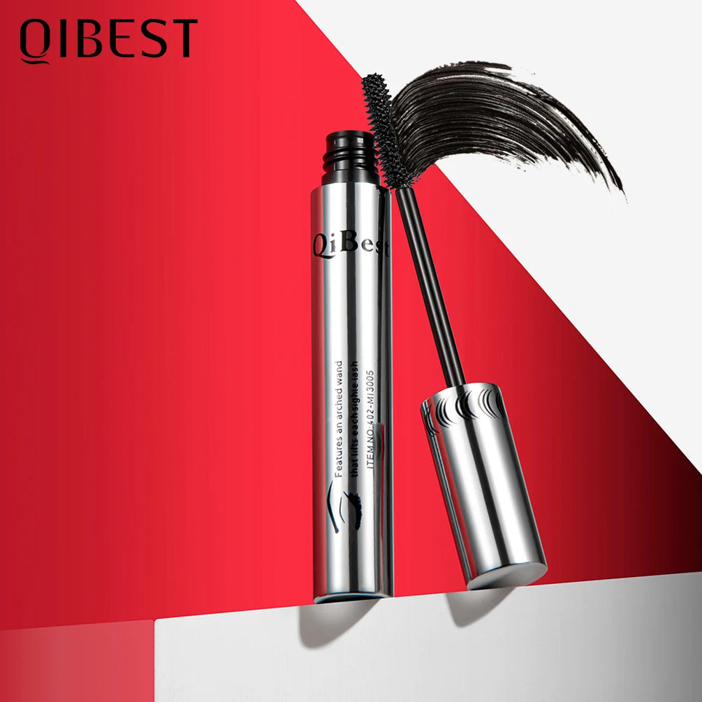 QIBEST Black Mascara 4D Volume Waterproof Lash Eyelashes Extension Lengthening Eyelashes Liquid Rimel Mascara Cosmetics Makeup - kellylooksshop
