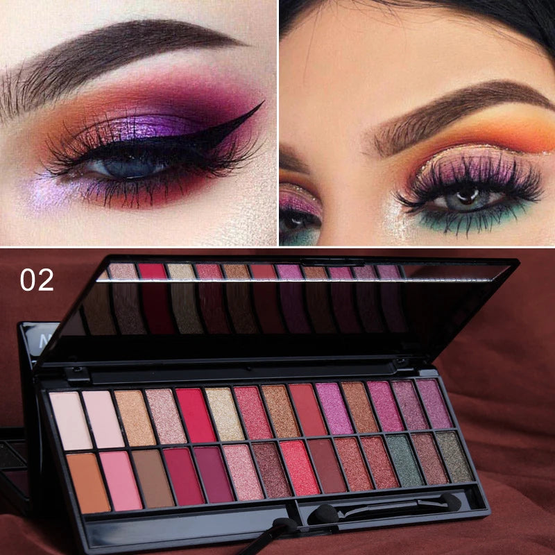 Makeup 28 Color Nude Eye Shadow Pallette Waterproof Eyeshadow Palette Lasting Make Up Brush Eyeshadow Palette Cosmetics TSLM1 - Kellylooks Shop