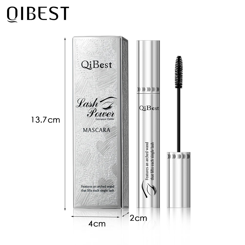 QIBEST Black Mascara 4D Volume Waterproof Lash Eyelashes Extension Lengthening Eyelashes Liquid Rimel Mascara Cosmetics Makeup - kellylooksshop
