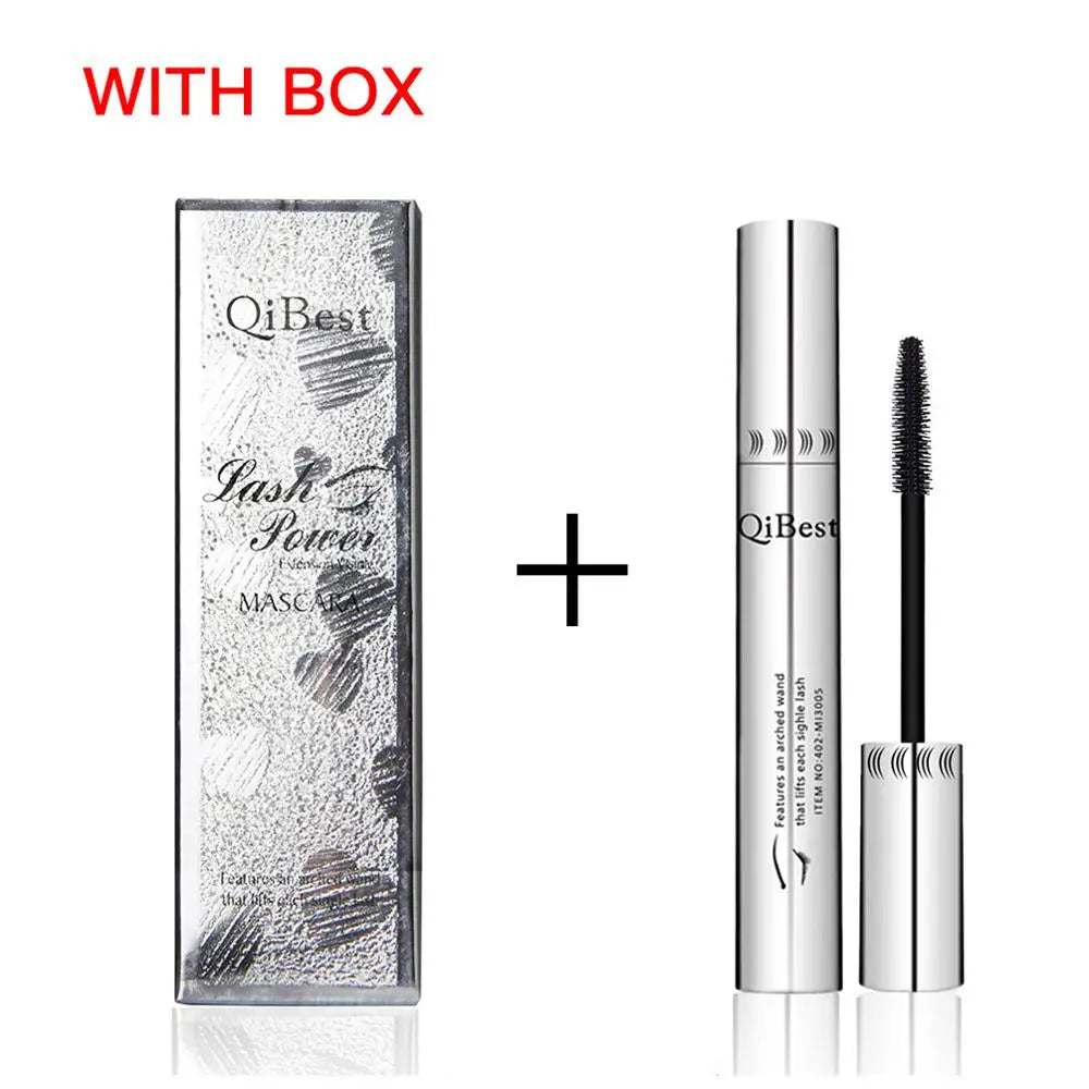 QIBEST Black Mascara 4D Volume Waterproof Lash Eyelashes Extension Lengthening Eyelashes Liquid Rimel Mascara Cosmetics Makeup - kellylooksshop