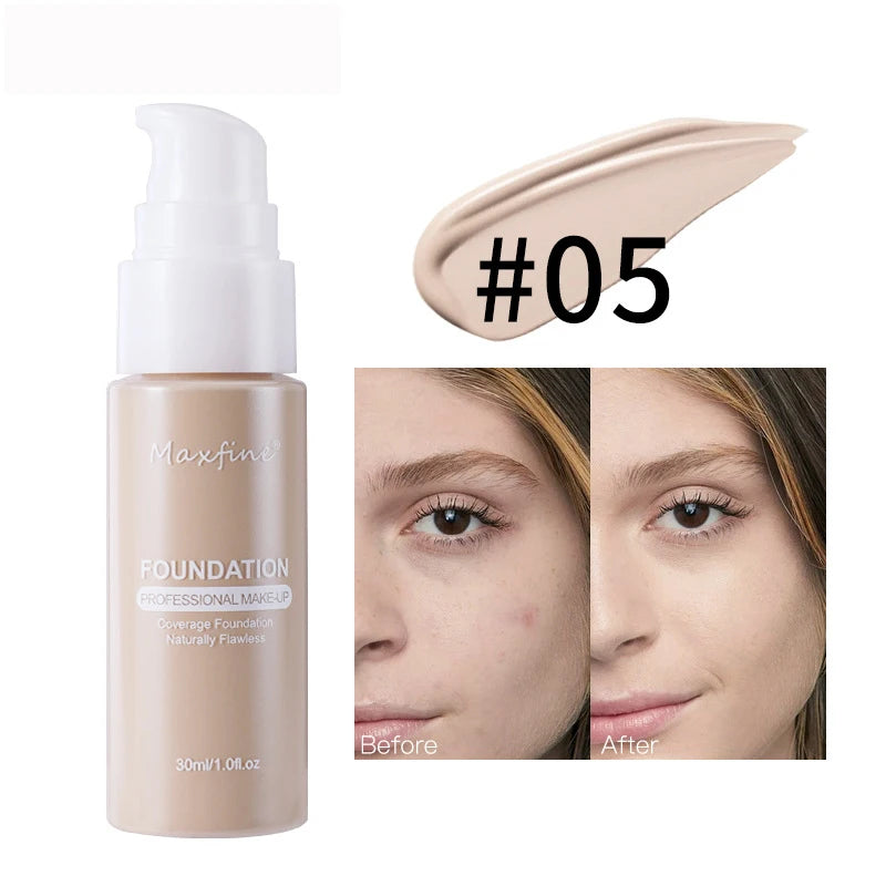 Liquid Foundation Effective Concealer Waterproof Sweat-resistant Makeup Professional Cosmetics - Kellylooks Shop