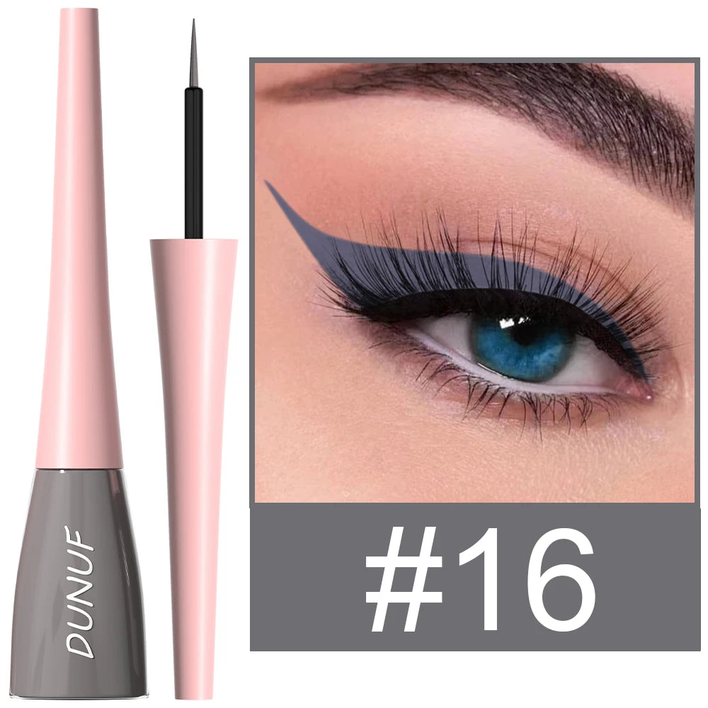 DUNUF 1 Pcs Waterproof Long-Wearing Liquid Eyeliner - Smudge-Resistant, Transfer-Proof, Perfect For Creating Dramatic Looks - kellylooksshop