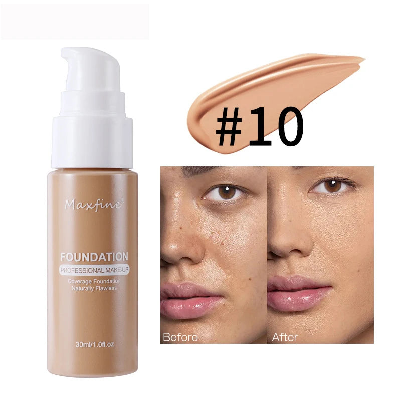 Liquid Foundation Effective Concealer Waterproof Sweat-resistant Makeup Professional Cosmetics - Kellylooks Shop