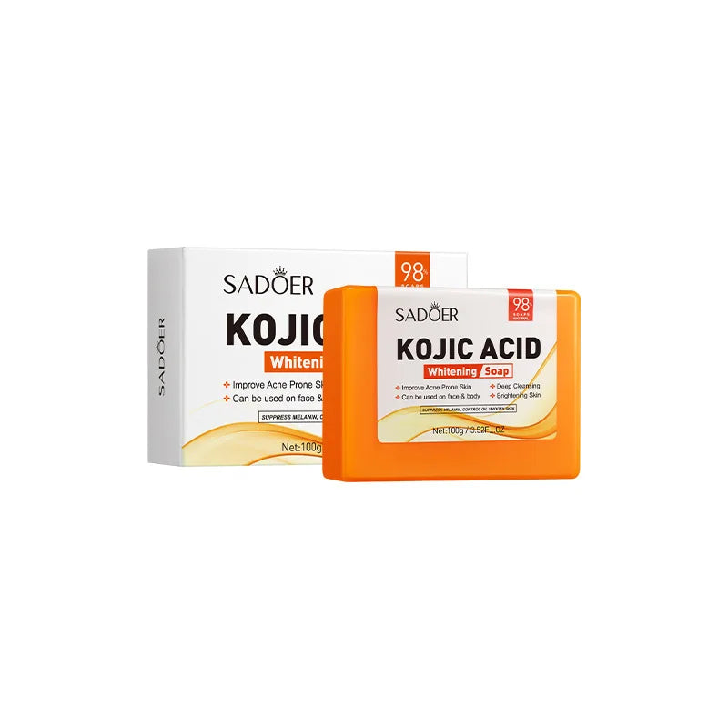SADOER Kojic Acid Facial Soap Face Wash Foam Facial Cleanser Moisturizing Hydrating Oil Control Body Bathing Handmade Soap - Kellylooks Shop