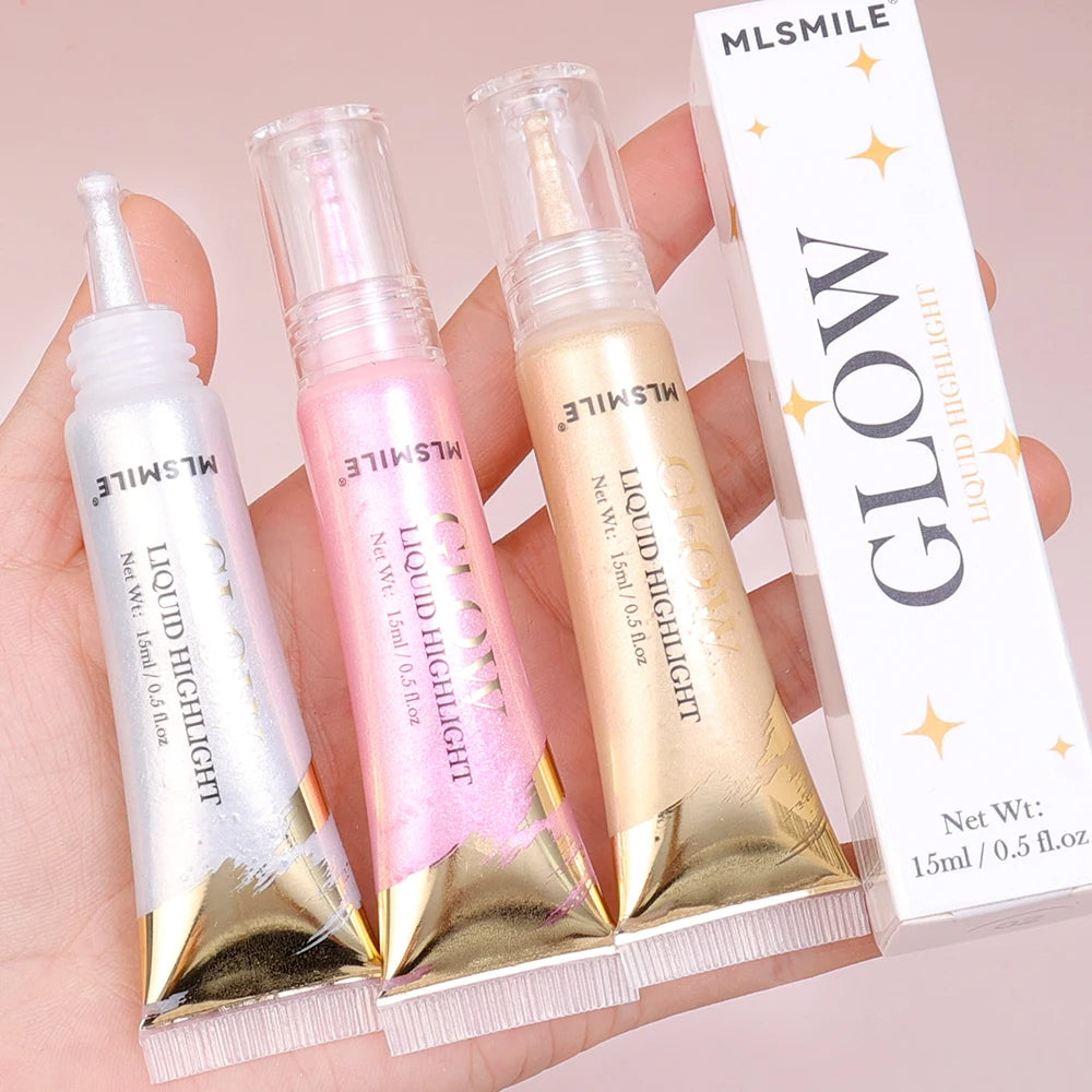 Liquid Highlighter Face Contouring Pearlescent Makeup Brightening Bronzer Glow Body Face Contour Shimmer Illuminator Cosmetics - kellylooksshop