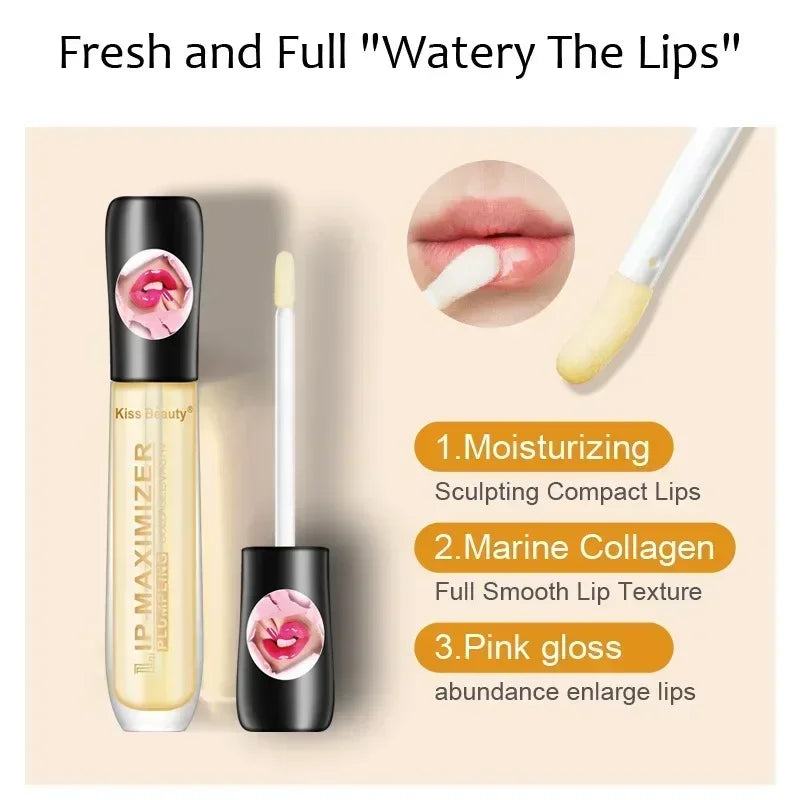 Long Lasting Lip Plumper Oil Serum Instant Volumising Essence Oil Moisturize Repair Lip Fine Lines Increases Elasticity Sexy Lip - Kellylooks Shop