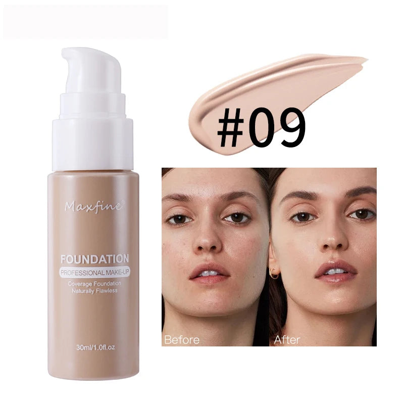 Liquid Foundation Effective Concealer Waterproof Sweat-resistant Makeup Professional Cosmetics - Kellylooks Shop
