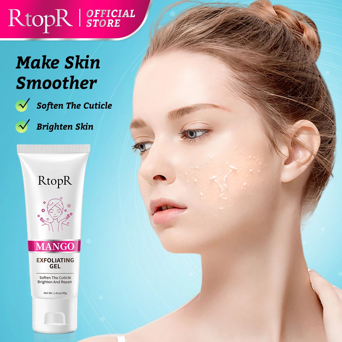 Facial Exfoliating Gel Skin Care Whitening Moisturizing Repair Facial Scrub Cleanser Cleansing Acne Blackhead Cream Face Care - Kellylooks Shop