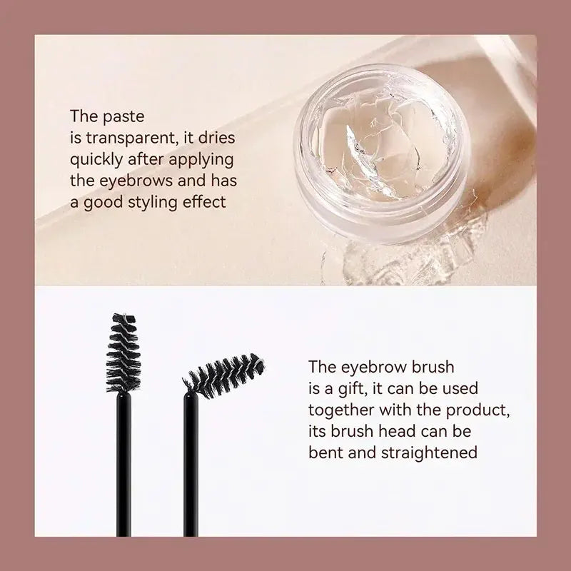 1pcs Waterproof 3D Eyebrow Styling Cream Quick-drying Makeup Eyebrow Sculpt Soap Natural Wild Brow Pomade Setting Gel Wax - Kellylooks Shop