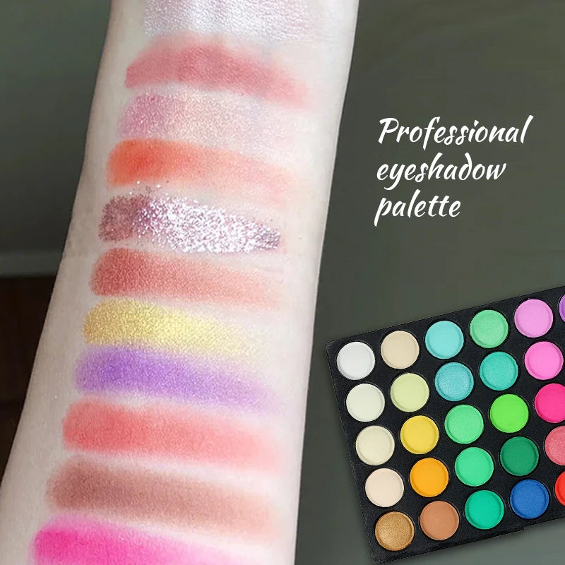 120 Color Eye Makeup Waterproof Make up Nude Eye Shadow Palette Glitter Matte Pigmented Powder Pressed Shine Eyeshadow Cosmetic - kellylooksshop