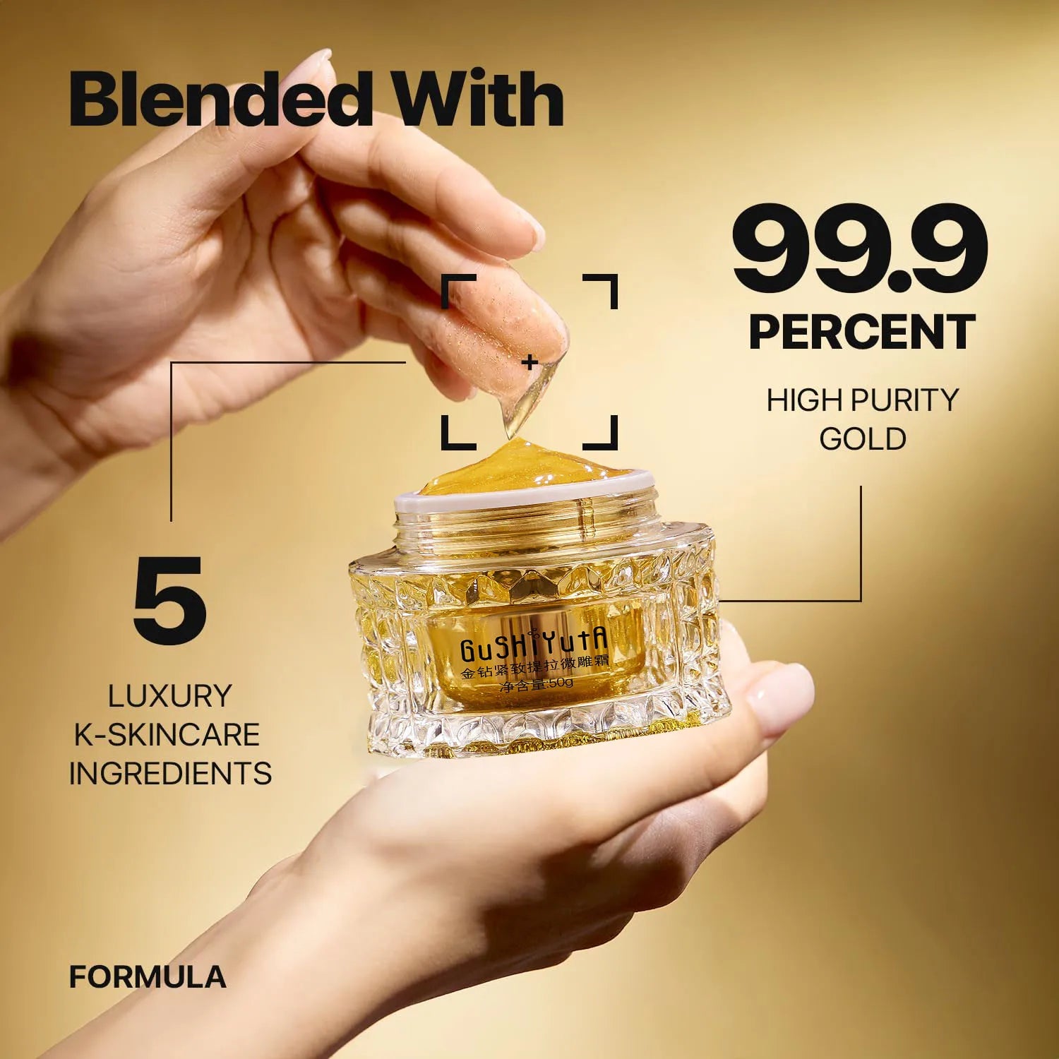 Nature Ginseng Gold Silk Watery Cream Gold Premium Skin Care,Anti-Aging Moisturizer for Skin, Wrinkle Care with Ginseng Saponins - Kellylooks Shop