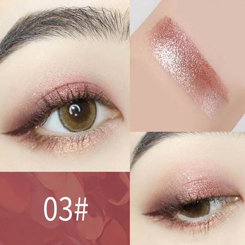 Double Color Glitter Eye shadow Stick Pencil Eyeshadow Makeup Waterproof Bicolor Shimmer Cosmetics Beauty Makeup Tool - Kellylooks Shop