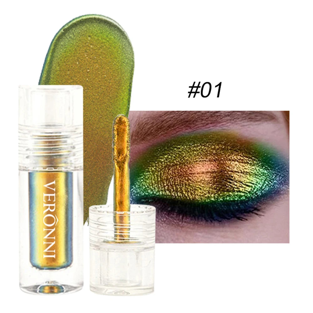 Chrome Shifting Pigments Chameleon Liquid Eyeshadow Shiny Long Lasting Multichrome High Eyeshadow Liquid Eye Makeup Art Cosmetic - kellylooksshop