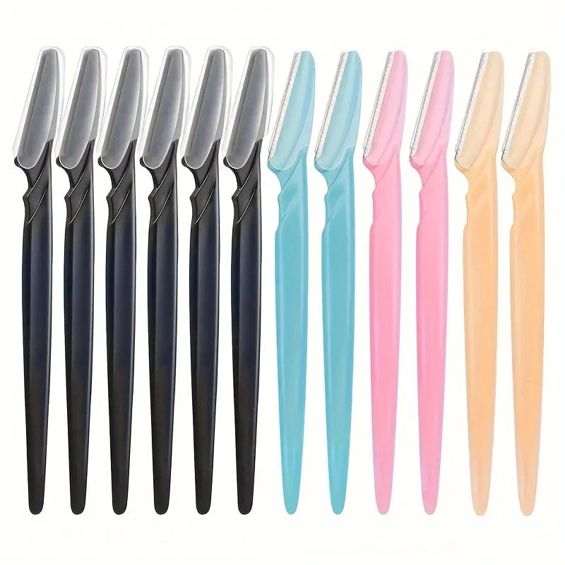 3/5/6/12/24Pcs Multifunction Eyebrow Razor Kit - Precise Trimming, Shaping,Facial Hair Removal Tool with Easy Grip Handle - Kellylooks Shop