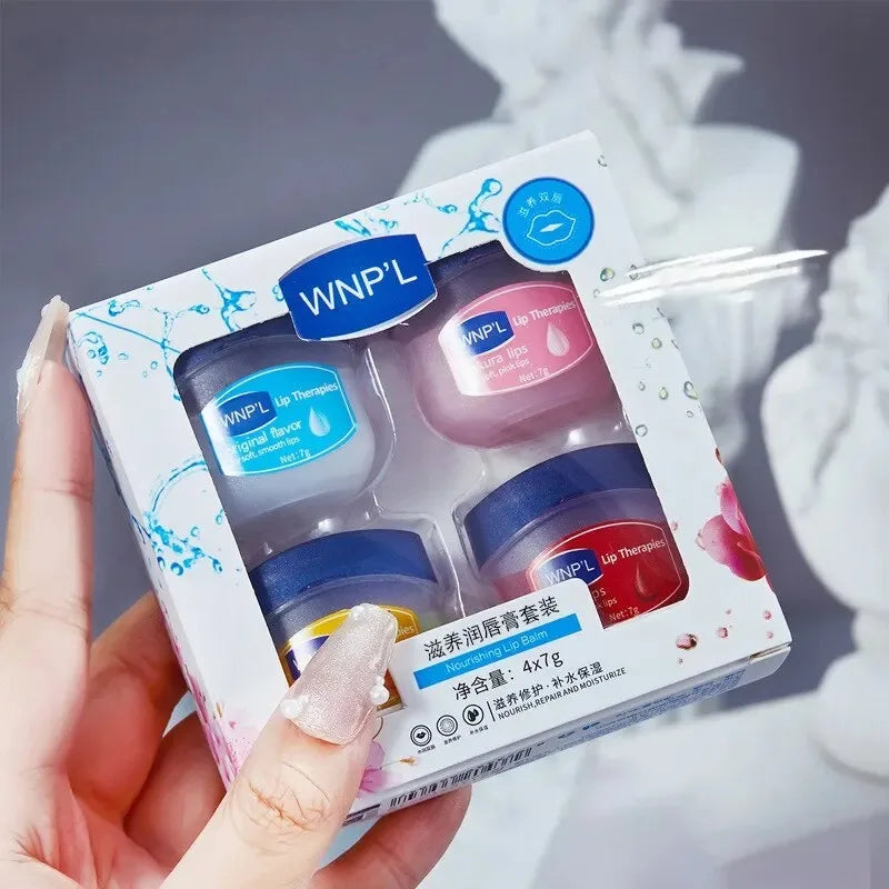 4/6/8pcs Moisturizing Lip Balm Set Whitening Moisturizing Base Natural Plant Base Moisturizing Crack Lip Care Jelly Moisturizer - Kellylooks Shop
