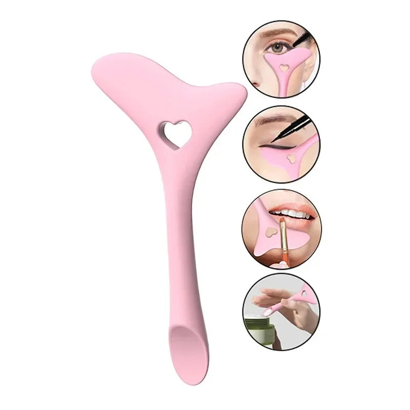 Wholesale  Multi-functional Eyeliner Stencil Wing Tips Silicone Eyeliner Aid Drawing Lipstick Wearing Aid Reusable Makeup Tools - Kellylooks Shop