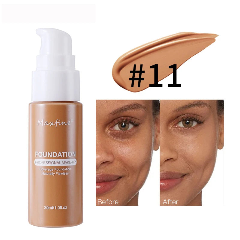 Liquid Foundation Effective Concealer Waterproof Sweat-resistant Makeup Professional Cosmetics - Kellylooks Shop