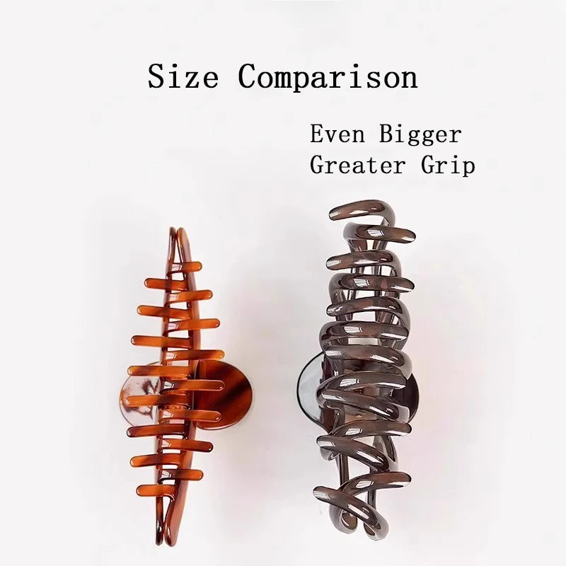 Elegant Solid Large Size Pumpkin Shape Hair Claw For Women Girls Long Thick Hair Claw Clip Headband Hair Clip Hair Accessories - Kellylooks Shop
