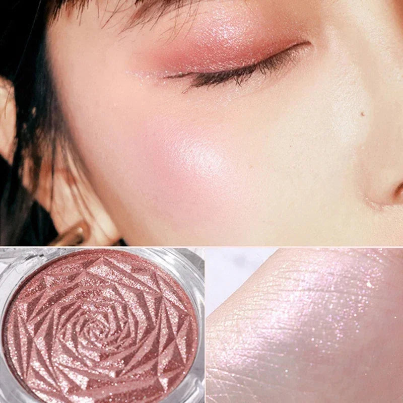 6 Colors Diamond Highlighter Powder Palette Glitter Face Contour Brighten Makeup Shimmer Ultra-concentrated Illuminate Cosmetic - Kellylooks Shop