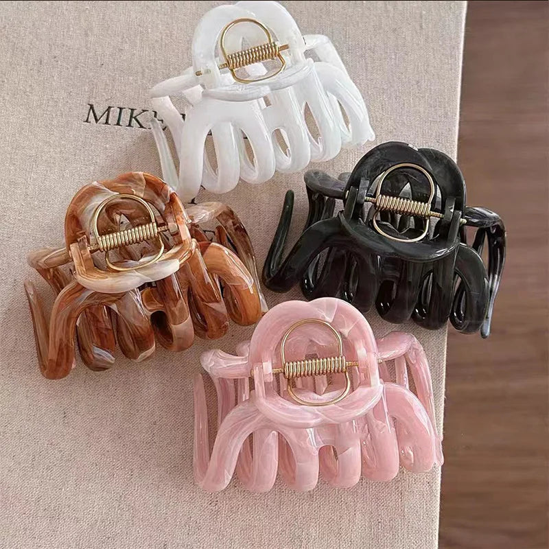 New Design French Style Pumpkin Hair Claw For Women Sweet Hair Ornament Headband Lady Hair Claw Clip Fashion Hair Accessories - Kellylooks Shop