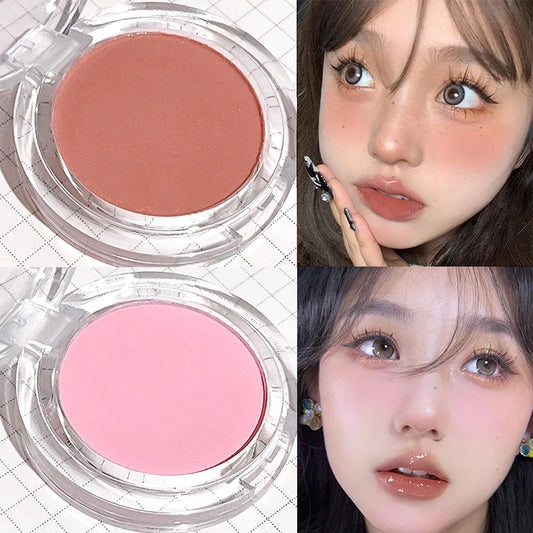 Monochrome Blush Palette Rose Orange Soft Mist Girl Blusher Powder Natural Face Makeup Matte Peach Rouge Contour Shadow Palette - kellylooksshop